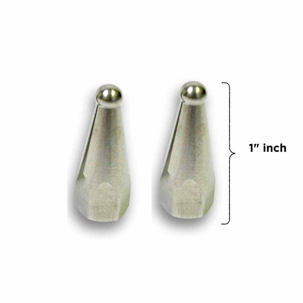 FULL TITANIUM CONTACT POINTS 1" SET FEMALE